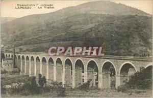  Tarjeta Postal Langeac de la vendimia el viaducto el alto Loira pintoresco