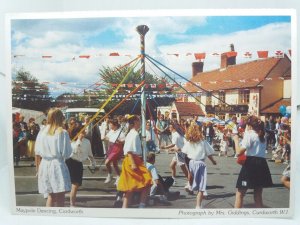 Children Dancing around the Maypole Curdworth Warwickshire Vtg Postcard 1980s