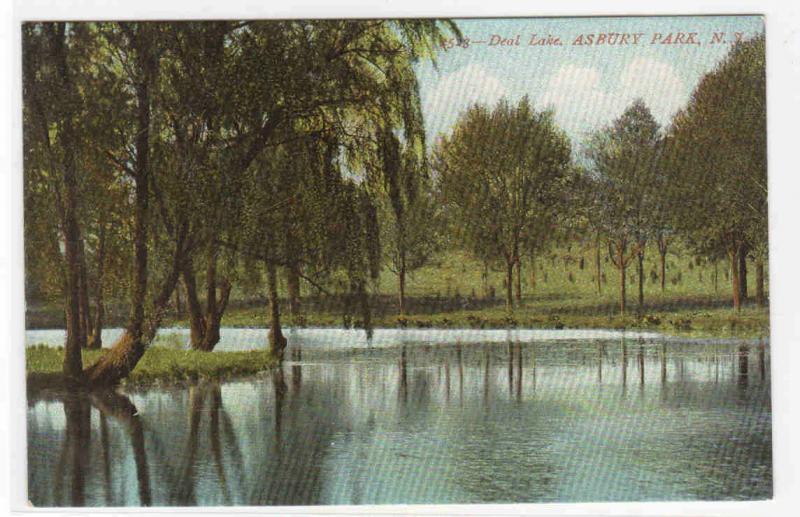 Deal Lake Asbury Park New Jersey 1910c #2 postcard