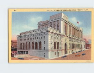 Postcard Post Office & Federal Building Pittsburgh Pennsylvania USA