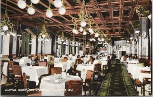 Victoria BC The Empress Hotel Dining Room Unused WJ Clubb Postcard G92