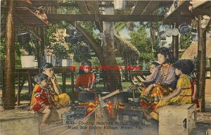 Native American Seminole Indians Cooking at Musa Isle Village, Miami Florida