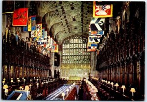 Postcard - The Quire facing east, St. George's Chapel - Windsor, England