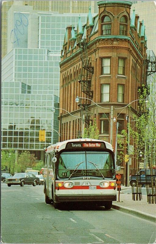 TTC Toronto Transit Commission Bus The Better Way Ontario ON Postcard F3 *as is