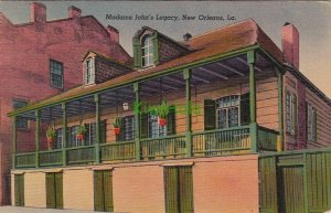 Postcard Madame John's Legacy New Orleans LA 1953