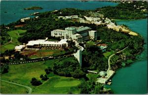 Aerial View Castle Harbour Beach and Golf Club Bermuda Postcard O22