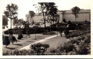 Ohio Cleveland The Fine Arts Garden Real Photo