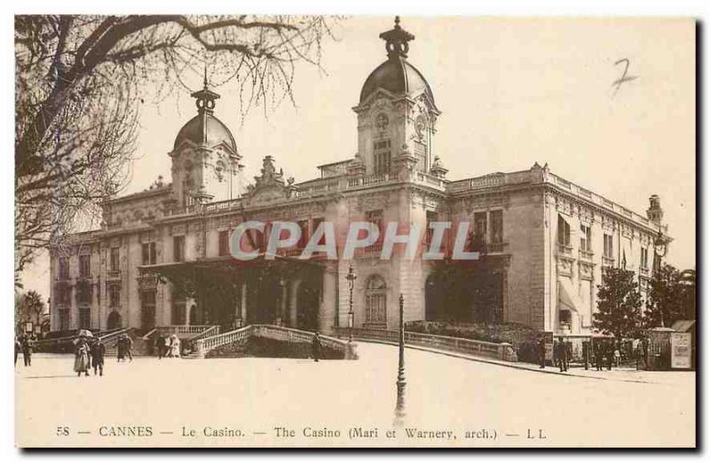 CARTE Postal Cannes Old Casino