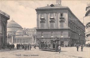 BR73845 napoli piazza s ferdinando tramway tram  italy