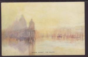 Sunset,The Salute,Venice,Italy Postcard