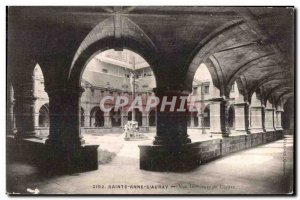 Old Postcard Sainte Anne of Auray View Interieur du Cloitre