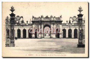 Old Postcard Nancy Arc de Triomphe seen from the Place de la Carriere