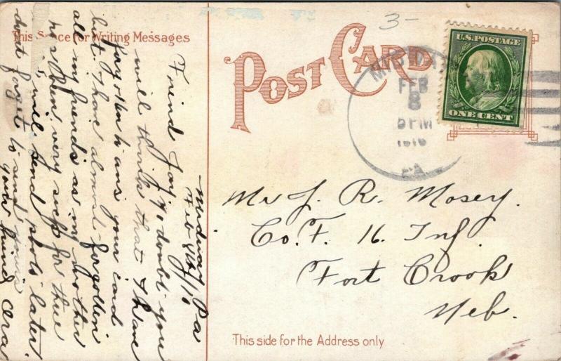 Pittsburgh Pennsylvania~Lawrence Park Playground~Pergola Paths~1910 Postcard