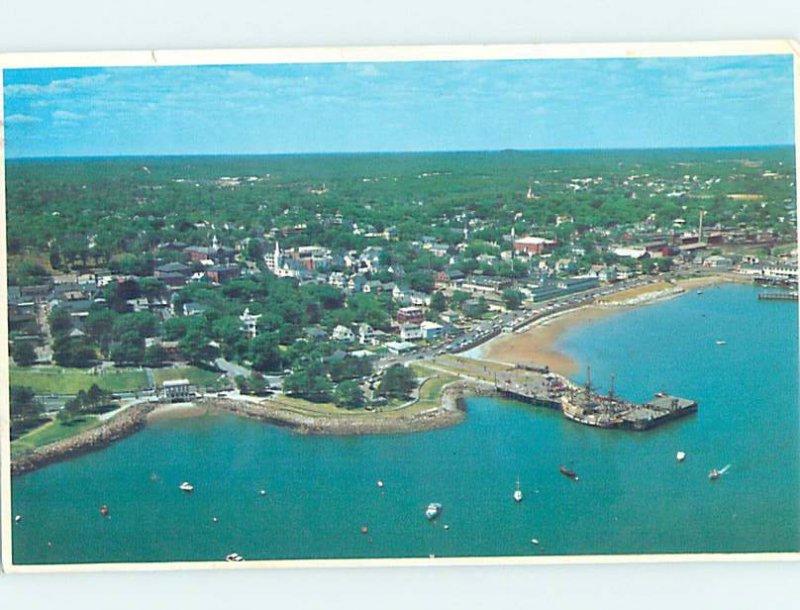 Pre-1980 AERIAL VIEW Plymouth - Near Brockton Massachusetts MA AD0201