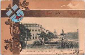 Germany Bonn Kaiserplatz Vintage Postcard 04.11