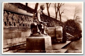 RPPC  1937  Scottish American War Memorial  Edinburg Scotland   Postcard
