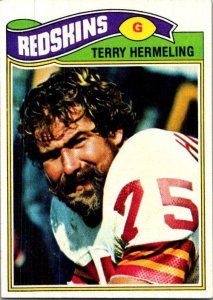 1977 Topps Football Card Terry Hermeling Washington Redskins sk21412