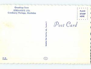 Unused Pre-1980 TOWN VIEW SCENE Cranberry Portage Manitoba MB p8466