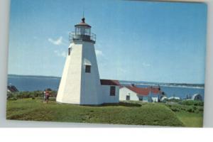 Plymouth MA Lighthouse Postcard