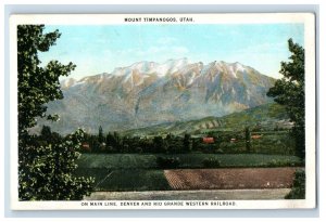 1915-20s Mount Timpanogos, Utah. Postcard F125E