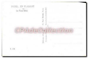 Postcard Old Paris Strolling In The Eiffel Tower