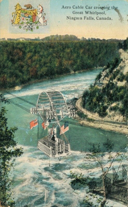 Canada Niagara Falls Aero Cable Car Vintage Postcard 07.55