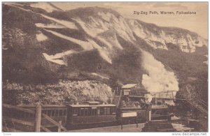 FOLKESTONE, Kent, England, PU-1915; Zig-Zag Path, Warren