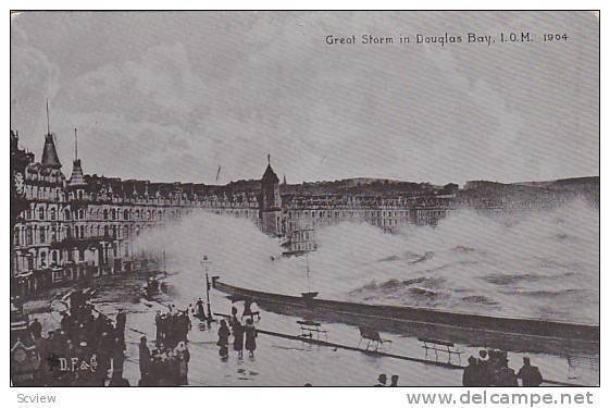 Great Storm In Douglas Bay, Isle Of Man, UK, 1900-1910s