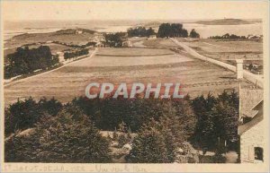 Old Postcard St Jacut Sea Panoramic view to the Beach