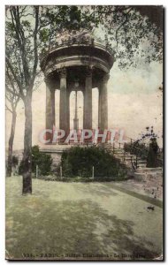 Old Postcard Paris Buttes Chaumont The Belvedere