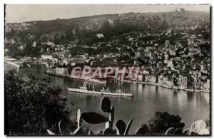 Modern Postcard Villefranche Sur Mer Vue Generale Boat