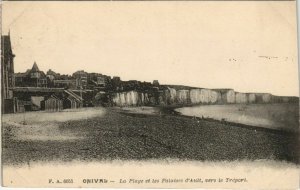 CPA ONIVAL-sur-MER la Plage et les Falaises (751120)