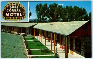 MONTROSE, Colorado  CO   Roadside  DUDE CORRAL MOTEL  ca 1950s    Postcard