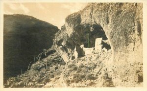 Apache Trail Arizona C-1910 Tonto Ruins RPPC Photo Postcard 7106