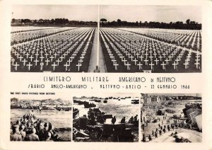 Nettuno Italy American Military Cemetery WW2 Real Photo Postcard AA52048