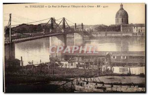 Old Postcard Toulouse Le Pont St Peter and The Hospice of the Grave