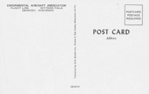 OSHKOSH WI~EXPERIMENTAL AIRCRAFT ASSOC-FLIGHT LINE + TENT CITY-LOT 2 POSTCARDS