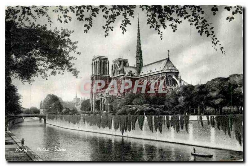 Old Postcard Paris Notre Dame