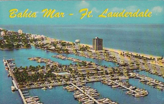 Florida Fort Lauderdale Aerial View Bahia Mar Marina