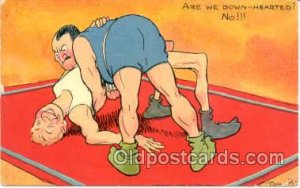 Artist Tom B, Wrestling Artist Tom B postal used unknown minor crease right b...