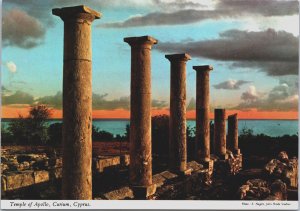 Cyprus Temple of Apollo Curium Cyprus Vintage Postcard BS.27