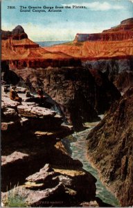 Granite Gorge from Plateau, Grand Canyon AZ Vintage Postcard S71