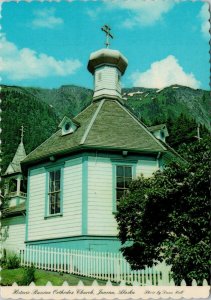 Juneau AK Russian Orthodox Church Unused Vintage Postcard C7