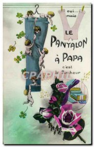 Old Postcard Fun Children Bebe Letter P