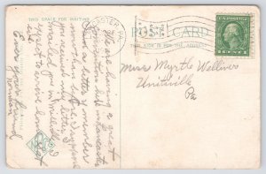 State~YMCA Bldg Of Lancaster Pennsylvania~Folks On Street Outside~Corner~PM 1916