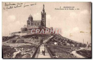 Old Postcard Marseille Notre Dame De La Garde