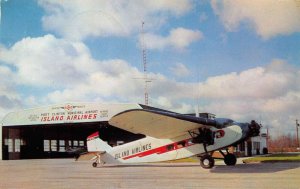 Port Clinton Ohio Island Airlines Shortest Airline Vintage Postcard AA61331