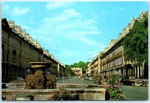 Postcard - Pulteney Street From Pulteney Bridge - Bath, England