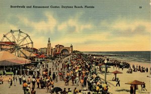 FL - Daytona Beach. Boardwalk, Amusements, Ferris Wheel