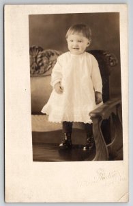 RPPC Ellendale ND Osceola SD Child Chair Thompson Family Salem IA Postcard U30